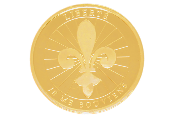 1 oz Pièce Or Pur Liberté Québec Souvenir Fine Gold Round Liberty Quebec .999 // Pré-Commande!